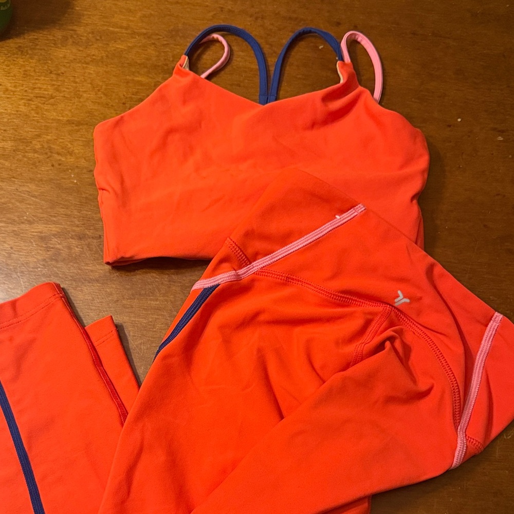 Old Navy Kids Set in Orange with Blue Trim